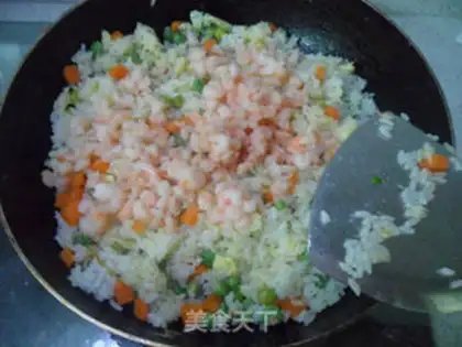 Make Shrimp rice step 5
