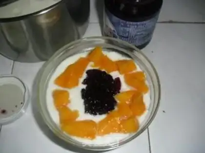 Make Blueberry mango yogurt step 6