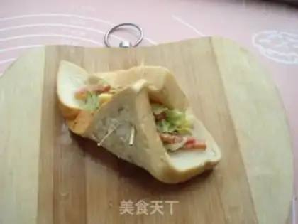 Make Corn salad rolls step 5