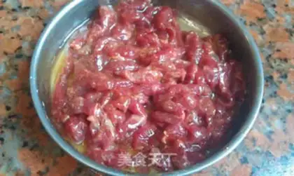 Make Cream and beef step 1