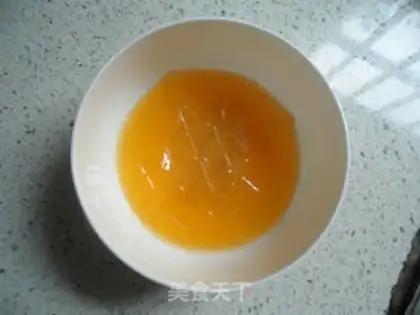 Make Orange mirror cake step 1
