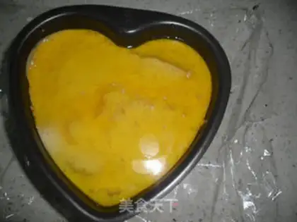 Make Orange mirror cake step 7