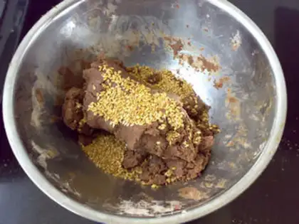 Make Smelted seed chocolate cookies step 3