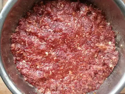 Make Beef peanut butter step 1