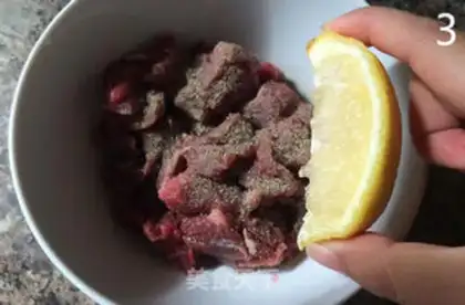 Make Mango beef step 2