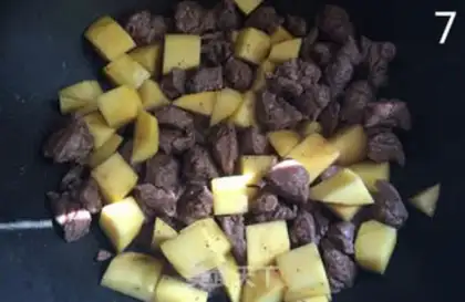 Make Mango beef step 6