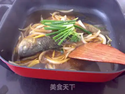 Make The onion burns the catfish step 7