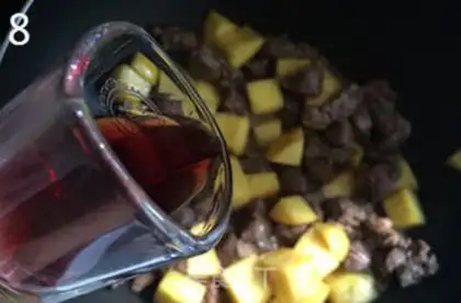 Make Mango beef step 7