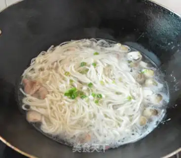 Make Straw mushrooms with thin meat step 6