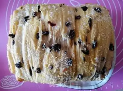 Make A thousand layers of coconut and gallon toast step 13
