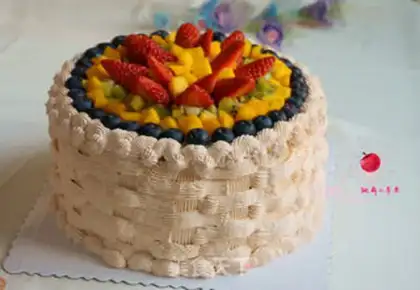 Make Fruit cream cake step 28