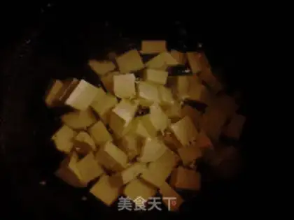 Make Spicy tofu step 1