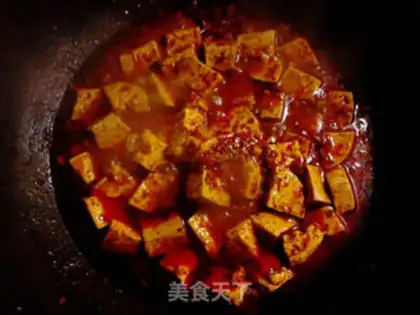 Make Spicy tofu step 6