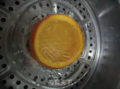 Make Orange steamed eggs step 9