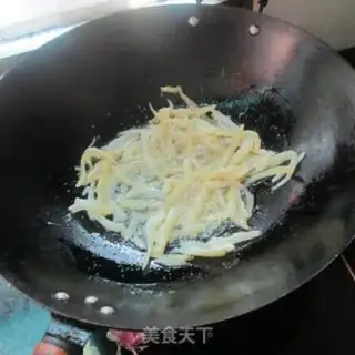 Make The radish fried the dried fish step 3