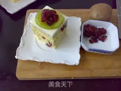 Make Cranberry green cheesecake step 18