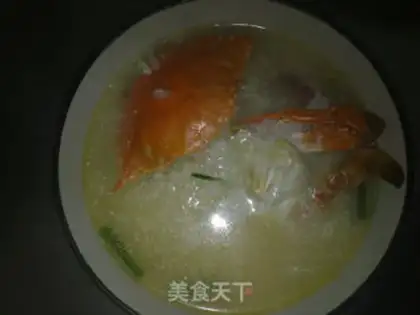 Make Crab congee step 2