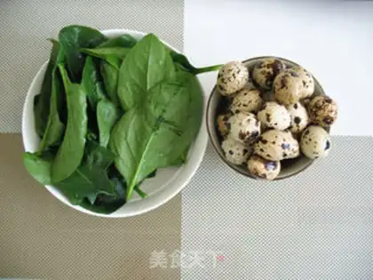 Make Spinach quail eggs step 0
