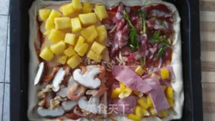 Make Four seasons of pizza step 8
