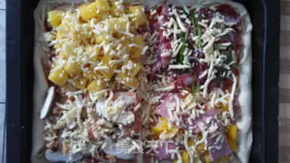 Make Four seasons of pizza step 9