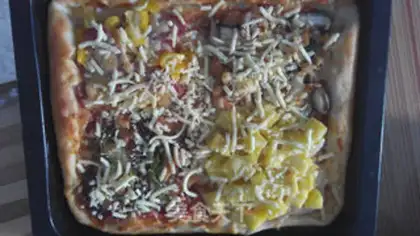 Make Four seasons of pizza step 11