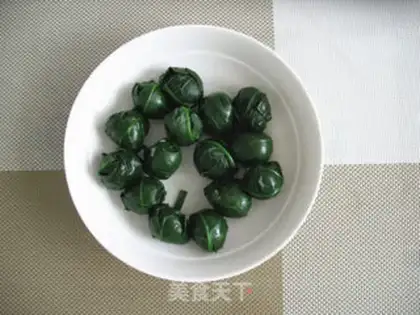 Make Spinach quail eggs step 4