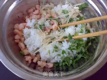 Make Shrimp rice step 2