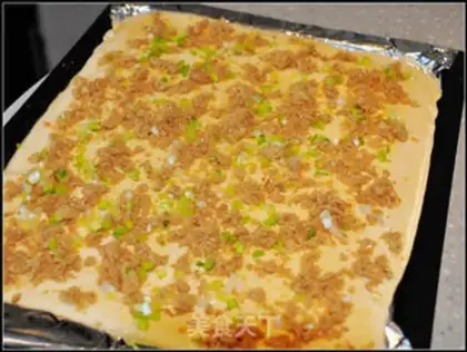 Make Cake of pine onions step 4