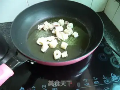 Make Celery squid rolls step 4