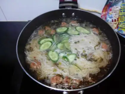 Make Snowball noodles step 8