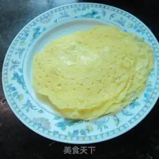 Make Eggskin dumplings step 2
