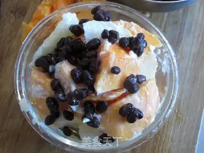 Make Sweet salad with red bean papayas step 7