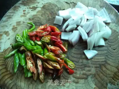 Make Onion fried lamb step 3