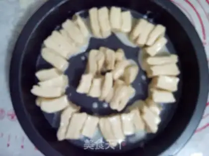 Make Milky hands tore bread step 8