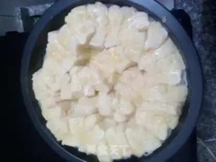 Make Milky hands tore bread step 9