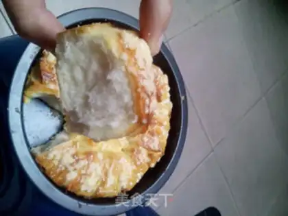 Make Milky hands tore bread step 10