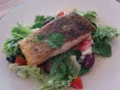 Make Fried pulmonary fish with vegetable sand step 4