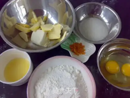Make Orange cheese pound cake step 0