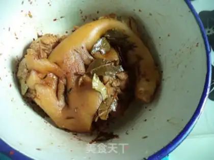 Make Zhuan pig hoof step 6