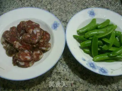 Make Spicy sausage and sweet beans step 0