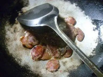 Make Spicy sausage and sweet beans step 1