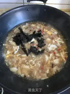 Make Sour tofu soup step 5