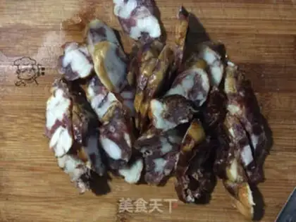 Make Mustard blue sausage step 0
