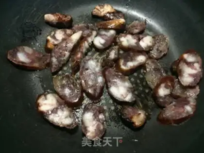 Make Mustard blue sausage step 4
