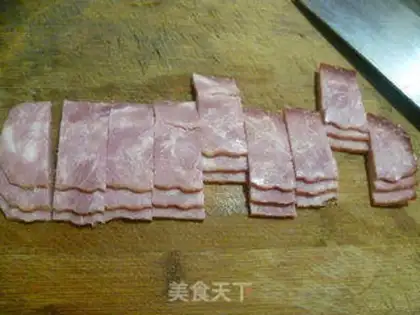 Make Bacon Peaches step 1