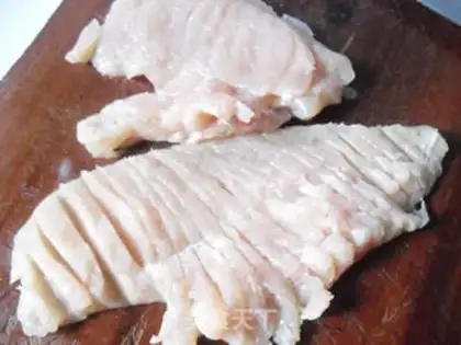 Make Blueberry chicken roll step 1