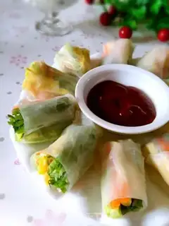 Make Crystal Vegetable Rolls step 7