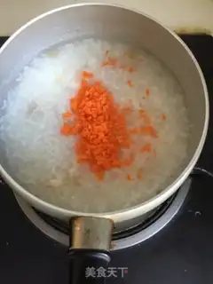 Make Abalone vegetable congee step 6