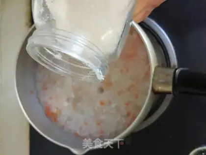 Make Abalone vegetable congee step 7