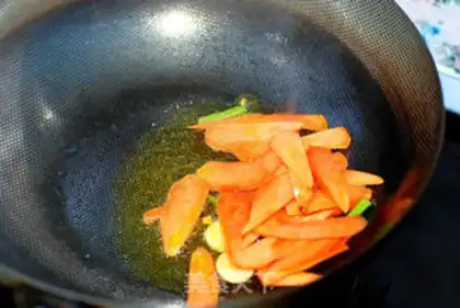 Make Spinach carrots step 5